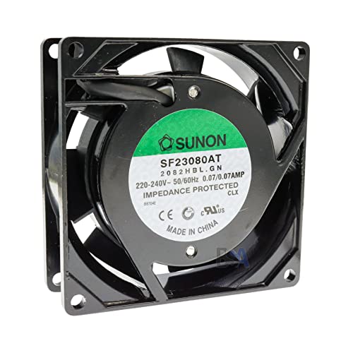 Lüfter 80mm 220V 230V 240V AC 80x25mm Sunon SF23080AT 2082HBL.GN Ball Bearing 0.07A 16.1W 2 Drähte Achse von IROX