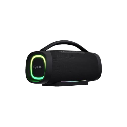IRRADIO IR-GT710V, tragbarer Lautsprecher 100 W mit kraftvollen Bässen, RGB-LED, doppelter Subwoofer, wasserdicht IPX6, Bluetooth 5.0, 12 Stunden Musik, perfekt für den Innen- und Außenbereich IRRADIO IR-GT710V, tragbarer Lautsprecher 100 W mit kraftvollen Bässen, RGB-LED, doppelter Subwoofer, wasserdicht IPX6, Bluetooth 5.0, 12 Stunden Musik, perfekt für den Innen- und Außenbereich von IRRADIO