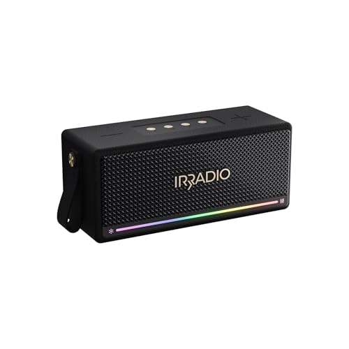 IRRADIO IR-M6 Classic, tragbarer Bluetooth-Lautsprecher, 40 W, Doppel-Tieftöner und Hochtöner, IPX7 wasserdicht, RGB-LED-Beleuchtung, True Wireless Stereo, kompatibel mit MP3- und WA-Formaten IRRADIO IR-M6 Classic, tragbarer Bluetooth-Lautsprecher, 40 W, Doppel-Tieftöner und Hochtöner, IPX7 wasserdicht, RGB-LED-Beleuchtung, True Wireless Stereo, kompatibel mit MP3- und WA-Formaten von IRRADIO