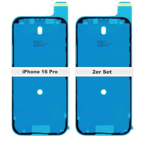 IS-TECK 2er Set Ersatz iPhone 16 Pro Max Plus Kleber Für Display und Gehäuse Rahmen Dichtung Sticker LCD Wasserdichtung Folie (iPhone 16 Pro) von IS-TECK