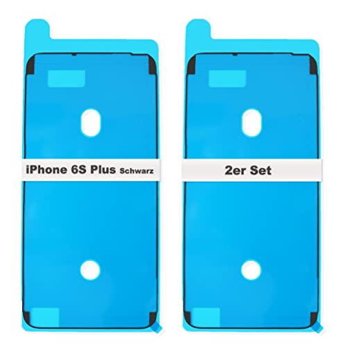 IS-TECK 2er Set Ersatz iPhone 6S Plus Kleber Für Display und Gehäuse Rahmen Dichtung Sticker LCD Wasserdichtung Folie (Schwarz) von IS-TECK