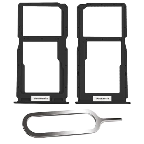 IS-TECK SIM-Kartenhalter Ersatz SIM-Tray Kompatibel mit Huawei P30 Lite/New Edition inklusive SIM-Nadel SIM-Kartensteckplatz (Schwarz) von IS-TECK