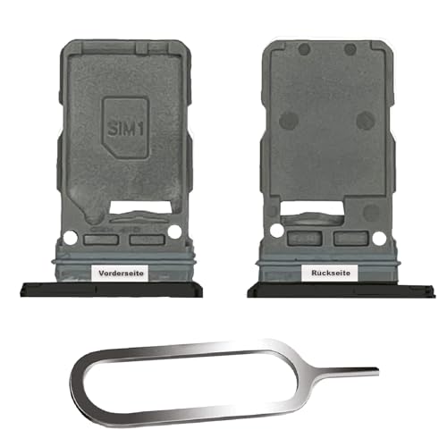 IS-TECK SIM-Kartenhalter Ersatz SIM-Tray Kompatibel mit Samsung Galaxy S21 / Plus/Ultra 5G Single inklusive SIM-Nadel SIM-Kartensteckplatz (Schwarz) von IS-TECK