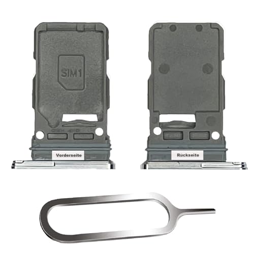 IS-TECK SIM-Kartenhalter Ersatz SIM-Tray Kompatibel mit Samsung Galaxy S21 / Plus/Ultra 5G Single inklusive SIM-Nadel SIM-Kartensteckplatz (Weiß) von IS-TECK