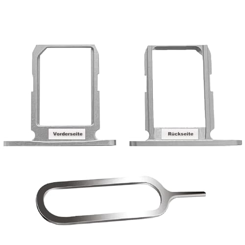 IS-TECK SIM-Kartenhalter Ersatz SIM-Tray Kompatibel mit Samsung Galaxy S6 G920F inklusive SIM-Nadel SIM-Kartensteckplatz (White Pearl (Weiß)) von IS-TECK