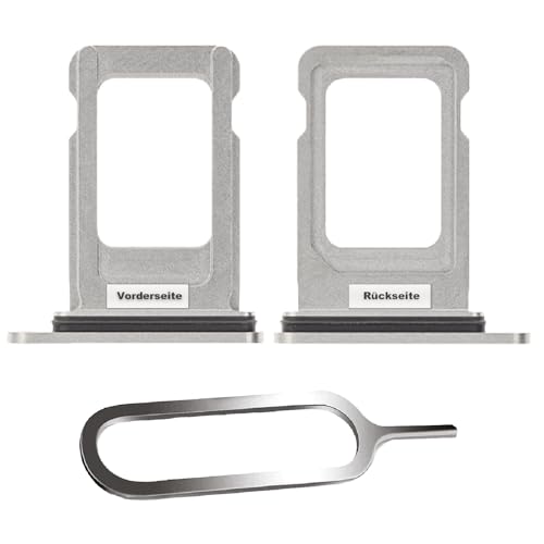 IS-TECK SIM-Kartenhalter Ersatz SIM-Tray Kompatibel mit iPhone 13 Pro/Max inklusive SIM-Nadel SIM-Kartensteckplatz (Silber) von IS-TECK
