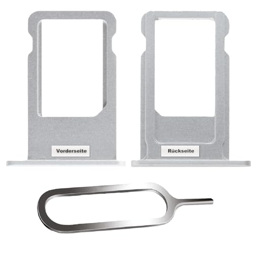 IS-TECK SIM-Kartenhalter Ersatz SIM-Tray Kompatibel mit iPhone 6s Plus inklusive SIM-Nadel SIM-Kartensteckplatz (Silber) von IS-TECK