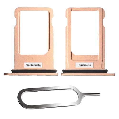 IS-TECK SIM-Kartenhalter Ersatz SIM-Tray Kompatibel mit iPhone 7 inklusive SIM-Nadel SIM-Kartensteckplatz (Gold) von IS-TECK