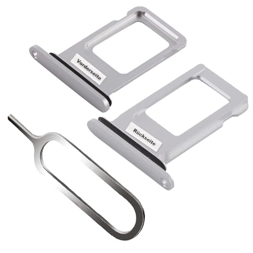IS-TECK SIM-Kartenhalter Ersatz SIM-Tray Kompatibel mit iPhone XR inklusive SIM-Nadel SIM-Kartensteckplatz (Weiß) von IS-TECK