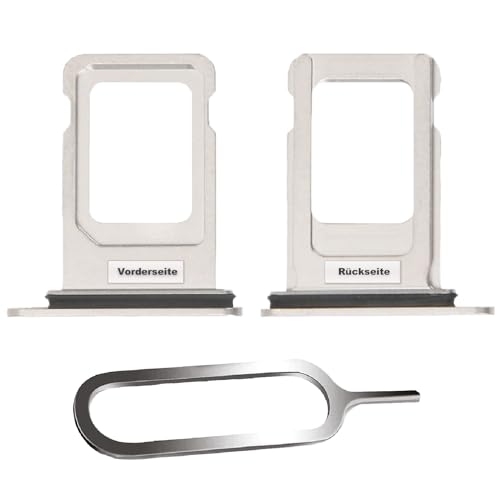 IS-TECK SIM-Kartenhalter Ersatz SIM-Tray Kompatibel mit iPhone XS MAX inklusive SIM-Nadel SIM-Kartensteckplatz (Silber) von IS-TECK