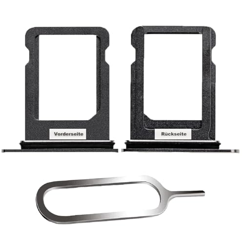 IS-TECK SIM-Kartenhalter Ersatz SIM-Tray Kompatibel mit iPhone XS inklusive SIM-Nadel SIM-Kartensteckplatz (Space Grey) von IS-TECK