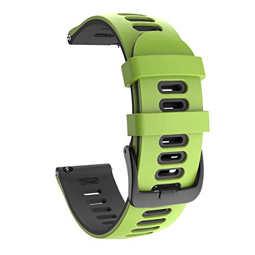 ISABAKE 20mm weiches Silikonarmband für Vivoactive 3/Samsung Galaxy Active 2/Garmin Forerunner 245/245 Music GPS Running Smartwatch/Vivomove HR/Forerunner 645 Music ISABAKE 20mm weiches Silikonarmband für Vivoactive 3/Samsung Galaxy Active 2/Garmin Forerunner 245/245 Music GPS Running Smartwatch/Vivomove HR/Forerunner 645 Music von ISABAKE