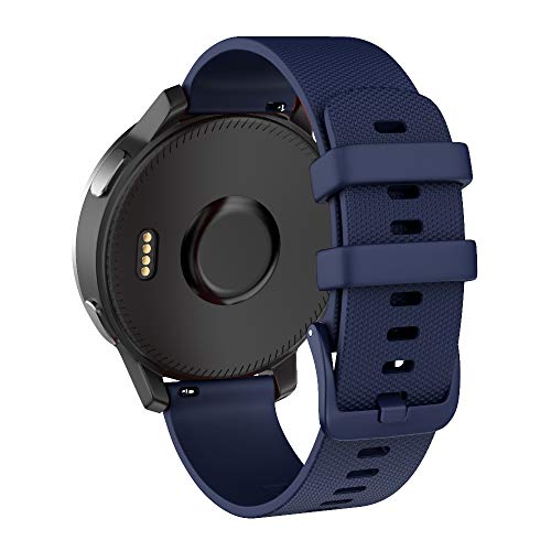 ISABAKE 22mm Armband für Garmin Vivoactive 4 / Active/Samsung Galaxy Watch 46 mm/Gear S3 Frontier/Classic Schnellwechsel-Silikon Ersatzarmband von ISABAKE