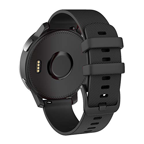 ISABAKE 22mm Armband für Garmin Vivoactive 4 / Active/Samsung Galaxy Watch 46 mm/Gear S3 Frontier/Classic Schnellwechsel-Silikon Ersatzarmband von ISABAKE