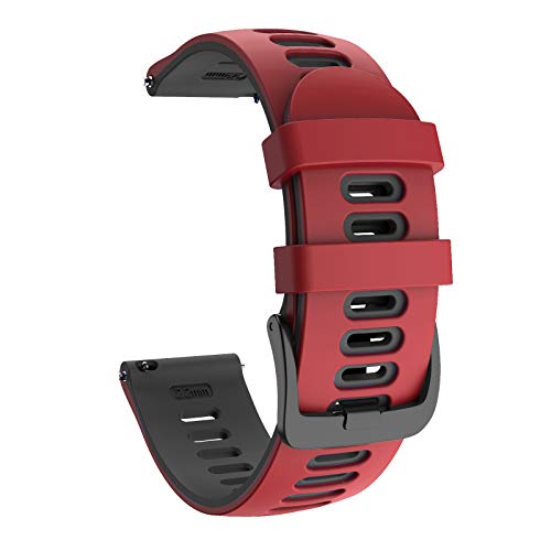 ISABAKE 22mm Weiches Silikon Ersatz Sport armband für Garmin Vivoactive 4/Active/Samsung Galaxy Watch 46 mm/Gear S3 Frontier/S3 Classic/Huawei Watch GT2/Ticwatch Pro S2/E2 ISABAKE 22mm Weiches Silikon Ersatz Sport armband für Garmin Vivoactive 4/Active/Samsung Galaxy Watch 46 mm/Gear S3 Frontier/S3 Classic/Huawei Watch GT2/Ticwatch Pro S2/E2 von ISABAKE