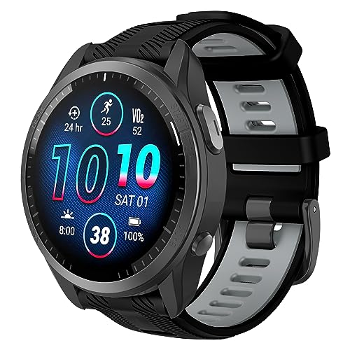 ISABAKE Armband für Garmin Forerunner 945/935/955/965 Armband, 22mm Silikon Ersatzarmband für Fenix 7/Fenix 6/Fenix 6 Pro/Fenix 5/Fenix 5 plus/Quatix 5/Approach S62/S60/MARQ/Descent G1 Armbänder ISABAKE Armband für Garmin Forerunner 945/935/955/965 Armband, 22mm Silikon Ersatzarmband für Fenix 7/Fenix 6/Fenix 6 Pro/Fenix 5/Fenix 5 plus/Quatix 5/Approach S62/S60/MARQ/Descent G1 Armbänder von ISABAKE