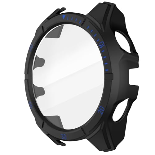 ISABAKE Hülle Kompatibel mit Garmin Fenix 8 47mm Solar Schutzhülle mit Tempered Glass Displayschutz,TPU Hülle Schutzfolie,Ultradünn Kratzfeste Schutzhülle ISABAKE Hülle Kompatibel mit Garmin Fenix 8 47mm Solar Schutzhülle mit Tempered Glass Displayschutz,TPU Hülle Schutzfolie,Ultradünn Kratzfeste Schutzhülle von ISABAKE