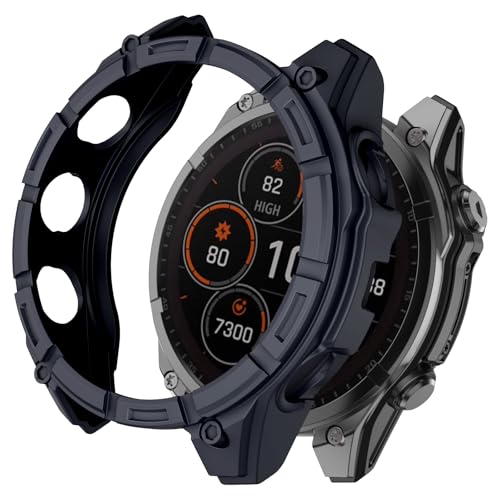 ISABAKE Hülle Kompatibel mit Garmin Fenix 8 51mm Solar, Anti-Fleck, Kratzfest, Stoßfeste Kompatibel mit Fenix 8 51mm Solar Ultradünne TPU Schutzhülle von ISABAKE