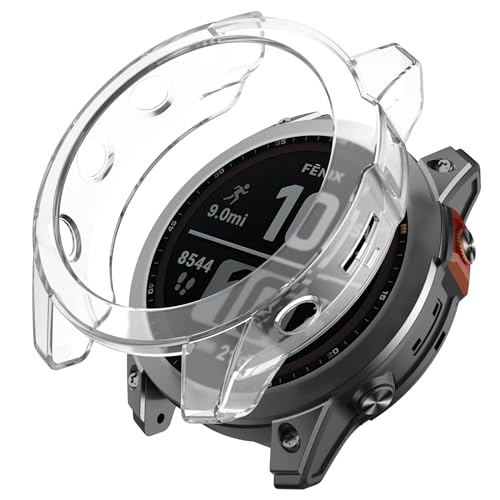 ISABAKE Hülle für Garmin Fenix 7X 51mm, TPU Zubehörersatz Schützende Silikonhülle für die stoßfeste und unzerbrechliche Schutzhülle für die Garmin Fenix 7X/Fenix 7X Solar/Fenix 7X Sapphire Solar von ISABAKE