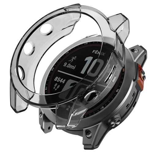 ISABAKE Hülle für Garmin Fenix 7X 51mm, TPU Zubehörersatz Schützende Silikonhülle für die stoßfeste und unzerbrechliche Schutzhülle für die Garmin Fenix 7X/Fenix 7X Solar/Fenix 7X Sapphire Solar von ISABAKE