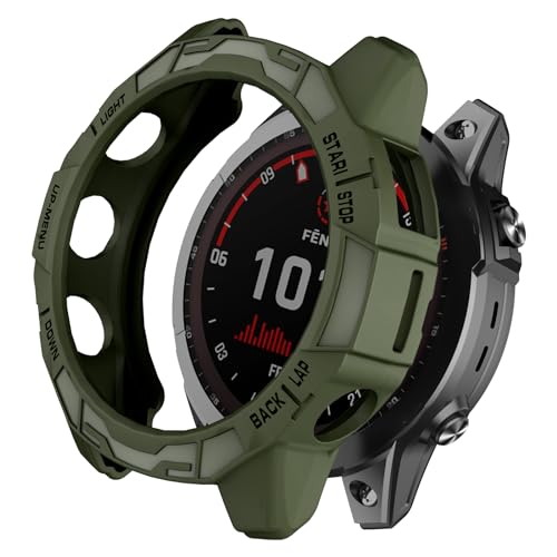 ISABAKE Hüllen kompatibel mit Garmin EPIX Pro 51mm/Fenix 7X Pro/Fenix 7X Hülle, TPU Schutzhüllen Abdeckungen Uhrenrahmen Protector Shell Zubehör von ISABAKE