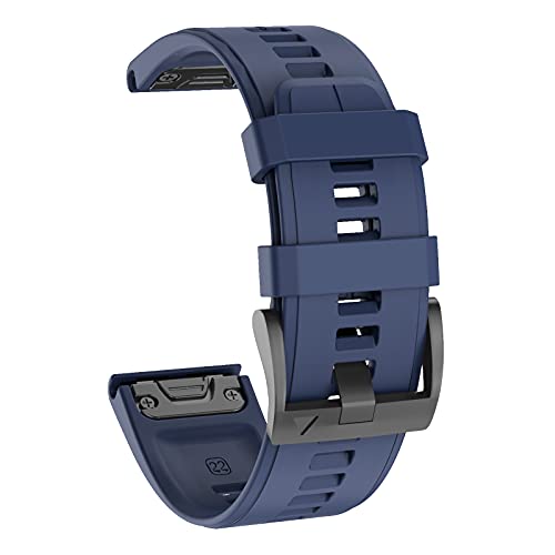 ISABAKE Silikon-Armband für Fenix 5/ Fenix 7/ Fenix 5 Plus/Fenix 6/Fenix 6 Pro/Forerunner 935/Approach S60/Quatix 5 Smartwatch-Band,22mm weiches Silikon-Armband, Quickfit Ersatz Sportarmband von ISABAKE