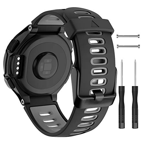 ISABAKE für Garmin Forerunner 735XT Armband Ersatz, Garmin 235 Band, weiches Silikonband für 620 630 235 235Lite 220 230 735XT Smartwatch-Zubehör von ISABAKE