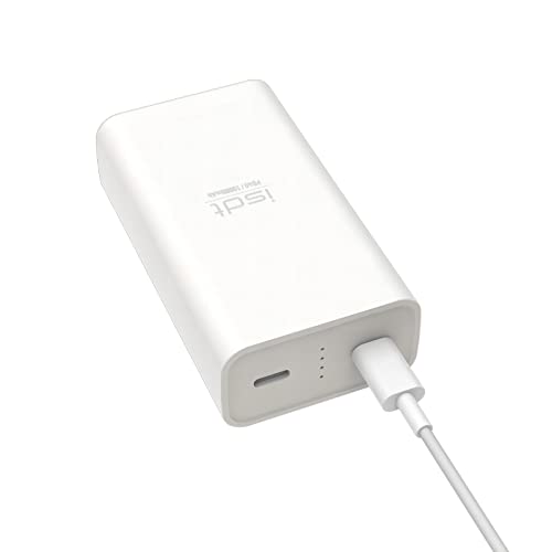 ISDT 10000mAh Powerbank,PB40 15/18W USB C PD Schnelles Aufladen Externer Akku Power Bank,Unabhängige Doppelladung Tragbares Handy Ladegerät,Mini Powerbank Kompatibel mit iPhone,iPad,Tablets usw von ISDT