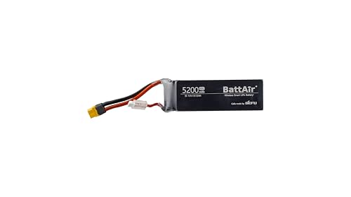 ISDT 11.1V 3S 5200mAh 80C Akkus,BattAir Rc Auto Batterie mit XT-60 Stecker Hobby Akkus mit Lipo-Tasche für RC Flugzeug Hubschrauber Plane Boot 1:10,Per Mobiltelefon Bedienbar(1PC) von ISDT