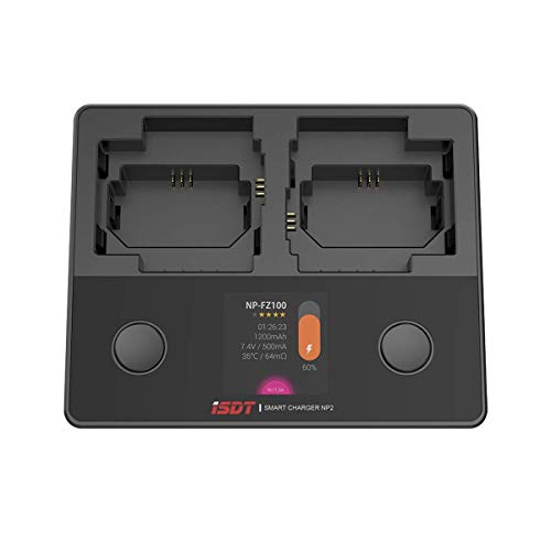LIMETA CR2 NP-FZ100 NP-FW50 NP-BX1 Duales Schnell-Ladegerät für Sony USB Typ C Smart LCD Kamera Schnell-Ladung von ISDT