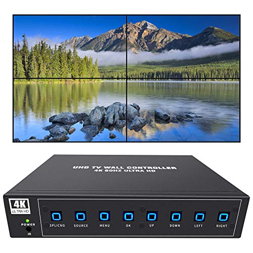 ISEEVY 4K60 UHD Video Wall Controller 2x2 1x2 2x1 1x3 3x1 1x4 4x1 TV Wandcontroller für 4 TV Spleißen Display Unterstützung 3840 x 2160 @ 60Hz Eingänge und Drehung um 90 Grad für Portrait-Modus ISEEVY 4K60 UHD Video Wall Controller 2x2 1x2 2x1 1x3 3x1 1x4 4x1 TV Wandcontroller für 4 TV Spleißen Display Unterstützung 3840 x 2160 @ 60Hz Eingänge und Drehung um 90 Grad für Portrait-Modus von ISEEVY
