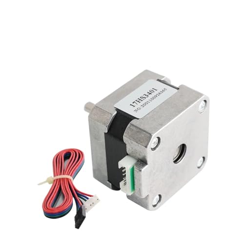 Schrittmotor NEMA17 Schrittmotor 1,3 A 28 N.cm 42 Motor 17HS3401-D Längenmotor 42bygh 4-Draht for 3D-Druckerzubehör(17HS3401-D X3PCS) von ISIRYK
