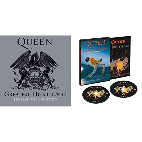 Queen Greatest Hits I, II & III - Platinum Collection & Queen - Live at Wembley Stadium [2 DVDs] von ISLAND