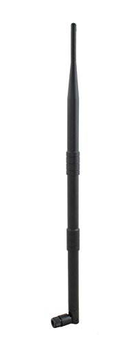 Rundstrahlantenne RP-SMA 38cm 12dBi WiFi 2,4 GHz WLAN Netzwerk Verstärkung 186 von ISO TRADE