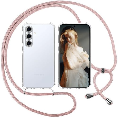 ISOI Handykette für Samsung Galaxy S25 Plus 5G Hülle, Transparent Silikon Handyhülle für Samsung Galaxy S25 Plus 5G mit Kette Schutzhülle, Pink ISOI Handykette für Samsung Galaxy S25 Plus 5G Hülle, Transparent Silikon Handyhülle für Samsung Galaxy S25 Plus 5G mit Kette Schutzhülle, Pink von ISOI