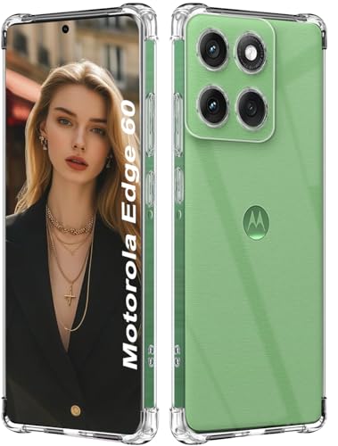 ISOI - Hülle kompatibel mit Motorola Edge 60 Handyhülle, mit Stoßfester Airbag-Stoßfänger Umfassender Schutz, Ultradünne Weiche TPU Silikon Schutzhülle - Transparent ISOI - Hülle kompatibel mit Motorola Edge 60 Handyhülle, mit Stoßfester Airbag-Stoßfänger Umfassender Schutz, Ultradünne Weiche TPU Silikon Schutzhülle - Transparent von ISOI