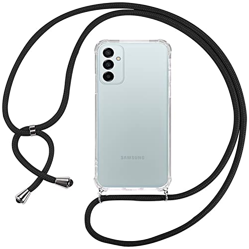 ISOI Kompatibel mit Samsung Galaxy M23 5G / M13 4G Hülle,Handykette Hülle Silikon Seil Necklace Handyhülle mit Kordel Tasche TPU Bumper Schutzhülle für Samsung Galaxy M23 5G / M13 4G - Schwarz von ISOI