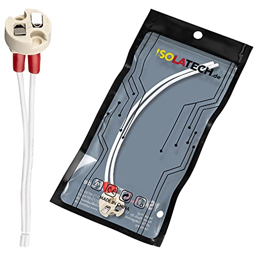 ISOLATECH 1Stk Universal Keramikfassung für MR16 MR11 GU5.3 G4 Sockel LED Energiesparlampen (max.250V/2A) Leuchtmittel Home Installation Einbau Decke Halterung Küche Badezimmer hitzebeständig von ISOLATECH