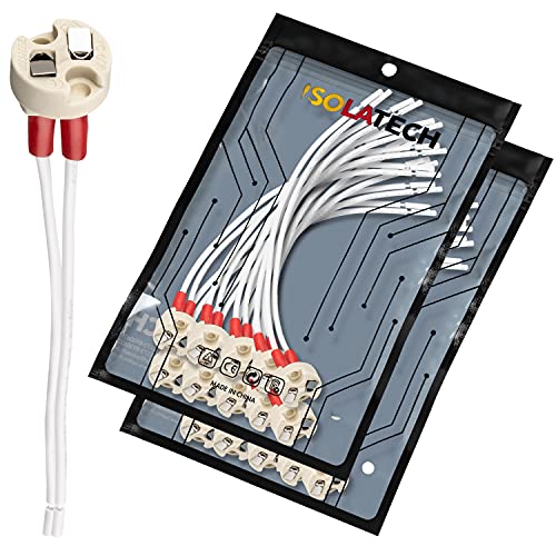 ISOLATECH 20Stk Universal Keramikfassung für MR16 MR11 GU5.3 G4 Sockel LED Energiesparlampen (max.250V/2A) Leuchtmittel Home Installation Einbau Decke Halterung Küche Badezimmer hitzebeständig von ISOLATECH