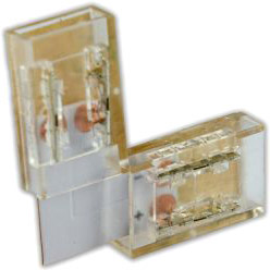 ISOLED Clip-Eck-Verbinder Universal (max. 5A) für alle 2-pol. IP20 Flexstripes mit Breite 8mm von ISOLED