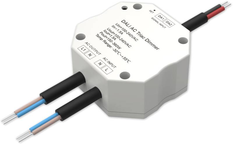 ISOLED DALI-Phasenabschnitt-Dimmer für dimmbare 230V LED Leuchten/Trafos, 200VA von ISOLED
