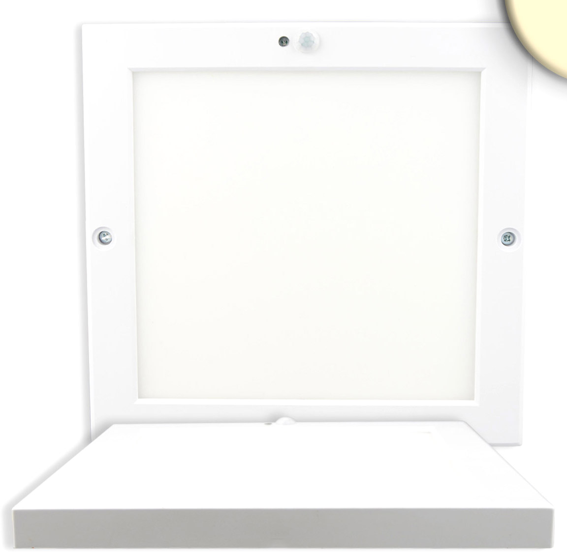 ISOLED Deckenlampe Slim 18mm mit PIR-Bewegungs-/Lichtsensor, weiß, 18W, Trafo integriert, warmweiß ISOLED Deckenlampe Slim 18mm mit PIR-Bewegungs-/Lichtsensor, weiß, 18W, Trafo integriert, warmweiß von ISOLED
