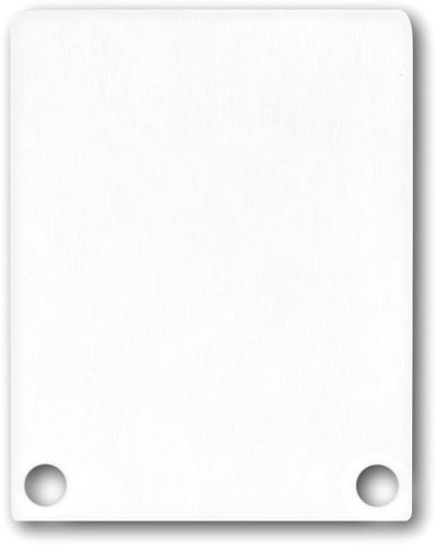 ISOLED Endkappe EC45 Alu weiß RAL 9010 für SURF/DIVE24 FLAT mit COVER12, 2 STK, inkl. Schraube von ISOLED