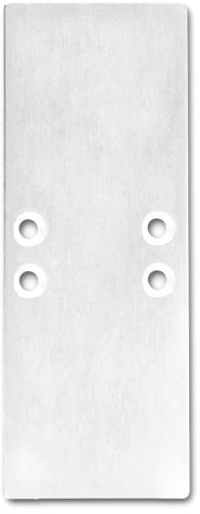 ISOLED Endkappe EC66 Aluminium silber für Profil 2SIDE, 2 STK, inkl. Schrauben von ISOLED