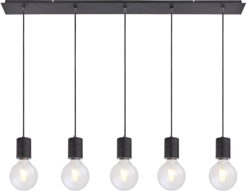 ISOLED Hängeleuchte schwarz matt, 5xE27 Fassung, exkl. Leuchtmittel von ISOLED