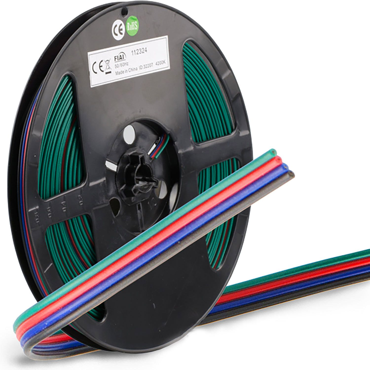 ISOLED Kabel RGB 25m Rolle 4-polig 0.50mm² H03VH-H AWG20 ISOLED Kabel RGB 25m Rolle 4-polig 0.50mm² H03VH-H AWG20 von ISOLED