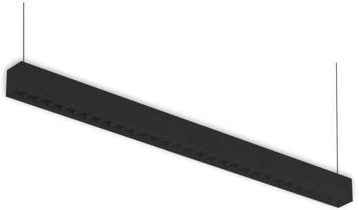 ISOLED LED Aufbau/Hängeleuchte Linear Raster 40W, anreihbar, schwarz, ColorSwitch 3000|3500|4000K von ISOLED