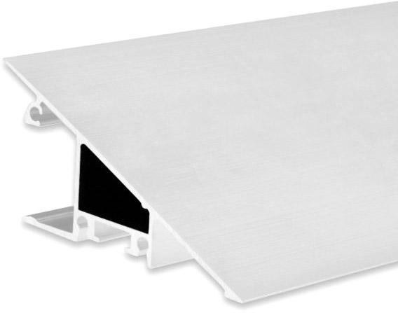 ISOLED LED Aufbauleuchtenprofil HIDE TRIANGLE Aluminium weiß RAL 9003, 200cm von ISOLED