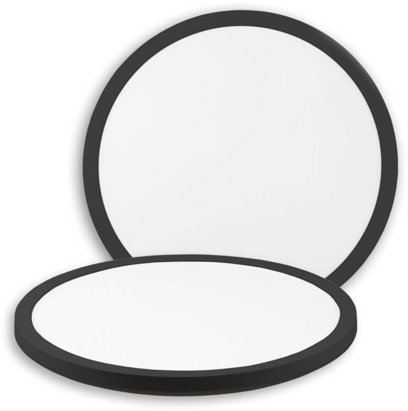 ISOLED LED Deckenleuchte Slim300 PRO, 18W, schwarz, rund, IP44, DN300, 3000|4000|5000K, Up&Down von ISOLED
