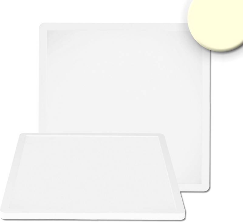 ISOLED LED Deckenleuchte Slim300 eckig, IP44, 18W, weiß, Up&Down von ISOLED